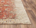 9' X 12' Red Beige Rust And Gold New Zealand Lambs Wool Oriental Hand Carved Handmade Area Rug