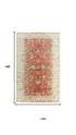 9' X 12' Red Beige Rust And Gold New Zealand Lambs Wool Oriental Hand Carved Handmade Area Rug