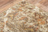 8' X 10' Brown Beige Ivory And Green New Zealand Lambs Wool Abstract Hand Carved Handmade Area Rug