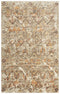 9' X 12' Brown Beige Ivory And Green New Zealand Lambs Wool Abstract Hand Carved Handmade Area Rug