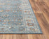 8' X 10' Ivory Blue And Yellow New Zealand Lambs Wool Oriental Hand Carved Handmade Area Rug