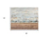 5' X 8' Blue Beige And Ivory New Zealand Lambs Wool Oriental Hand Carved Handmade Area Rug