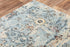 9' X 12' Blue Beige And Ivory New Zealand Lambs Wool Oriental Hand Carved Handmade Area Rug