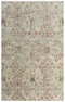 5' X 8' Ivory And Brown New Zealand Lambs Wool Oriental Hand Carved Handmade Area Rug