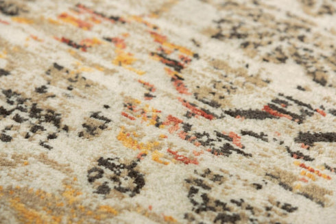 9' X 12' Beige Brown Apricot And Ivory New Zealand Lambs Wool Oriental Hand Carved Handmade Area Rug