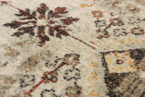 5' X 8' Beige Brown Apricot And Ivory New Zealand Lambs Wool Oriental Hand Carved Handmade Area Rug