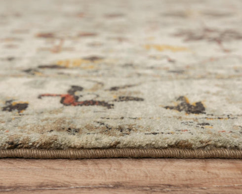 5' X 8' Beige Brown Apricot And Ivory New Zealand Lambs Wool Oriental Hand Carved Handmade Area Rug