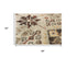 5' X 8' Beige Brown Apricot And Ivory New Zealand Lambs Wool Oriental Hand Carved Handmade Area Rug