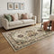 5' X 8' Beige Brown Apricot And Ivory New Zealand Lambs Wool Oriental Hand Carved Handmade Area Rug