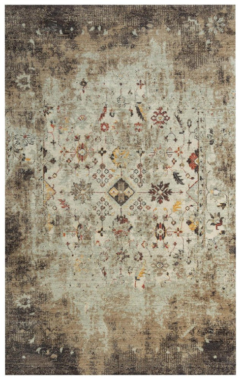 8' X 10' Beige Brown Apricot And Ivory New Zealand Lambs Wool Oriental Hand Carved Handmade Area Rug