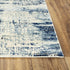 8' X 10' Ivory And Black Abstract Area Rug
