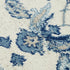 8' X 10' Blue Dark Blue Light Blue Beige And Ivory Floral Area Rug