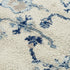 8' X 10' Blue Dark Blue Light Blue Beige And Ivory Floral Area Rug
