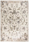 8' X 10' Beige Dark Brown Mauve And Ivory Floral Area Rug