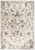 8' X 10' Beige Dark Brown Mauve And Ivory Floral Area Rug