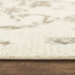 8' X 10' Beige Dark Brown Mauve And Ivory Floral Area Rug