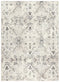 8' X 10' Beige Black And Ivory Oriental Area Rug