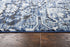 5' X 8' Blue Ivory And Dark Blue Oriental Area Rug