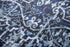 5' X 8' Blue Ivory Light Blue And Black Trellis Area Rug