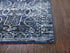 7' X 10' Blue Ivory Light Blue And Black Trellis Area Rug