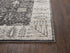 5' X 8' Gray Taupe Black And Natural Oriental Area Rug