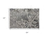 8' Taupe Gray Ivory Black And Beige Medallion Area Rug
