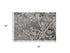 5' X 8' Taupe Gray Ivory Black And Beige Medallion Area Rug