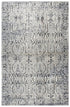 8' Taupe Natural Gray And Black Oriental Area Rug