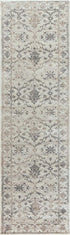 8' Natural Beige Tan And Gray Oriental Area Rug