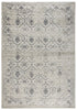 5' X 8' Natural Beige Tan And Gray Oriental Area Rug