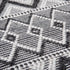 8' X 10' Gray Black And Ivory Chevron Hand Woven Area Rug With UV Protection
