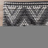 9' X 12' Gray Black And Ivory Chevron Hand Woven Area Rug With UV Protection
