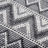 9' X 12' Gray Black And Ivory Chevron Hand Woven Area Rug With UV Protection