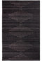 5' X 8' Charcoal And Gray Geometric Hand Woven Area Rug With UV Protection