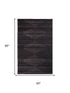 5' X 8' Charcoal And Gray Geometric Hand Woven Area Rug With UV Protection