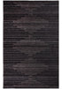 8' X 10' Charcoal And Gray Geometric Hand Woven Area Rug With UV Protection