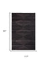 8' X 10' Charcoal And Gray Geometric Hand Woven Area Rug With UV Protection