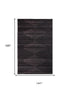 9' X 12' Charcoal And Gray Geometric Hand Woven Area Rug With UV Protection