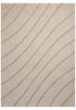 8' X 10' Cream And Beige Wool Abstract Hand Tufted Area Rug
