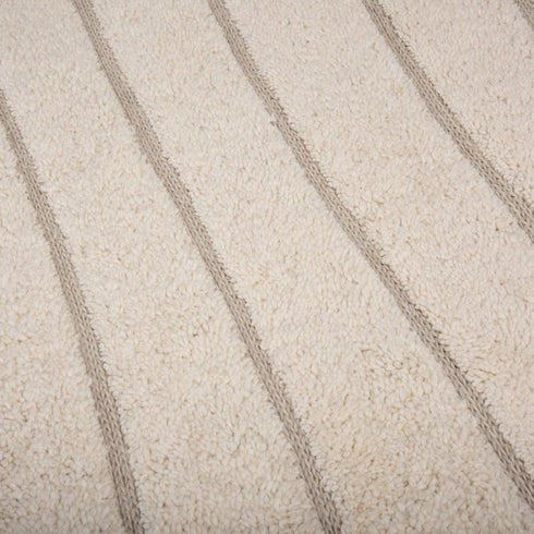8' X 10' Cream And Beige Wool Abstract Hand Tufted Area Rug