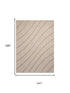 9' X 12' Cream And Beige Wool Abstract Hand Tufted Area Rug