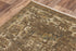 5' X 8' Brown Beige Ivory And Green Wool Oriental Hand Carved Handmade Area Rug