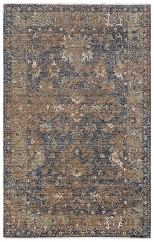 8' X 10' Charcoal Beige And Ivory Wool Oriental Hand Carved Handmade Area Rug