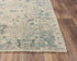 8' X 10' Beige Blue And Ivory Wool Oriental Hand Carved Handmade Area Rug