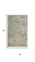 9' X 12' Beige Blue And Ivory Wool Oriental Hand Carved Handmade Area Rug