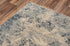 8' X 10' Blue Gray And Ivory Wool Abstract Hand Carved Handmade Area Rug