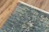5' X 8' Blue Gray And Ivory Wool Abstract Hand Carved Handmade Area Rug