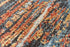 5' X 8' Blue And Apricot New Zealand Lambs Wool Abstract Hand Carved Handmade Area Rug