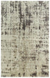 5' X 8' Green Brown And Beige New Zealand Lambs Wool Abstract Hand Carved Handmade Area Rug