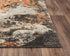 5' X 8' Brown Copper And Beige New Zealand Lambs Wool Abstract Hand Carved Handmade Area Rug